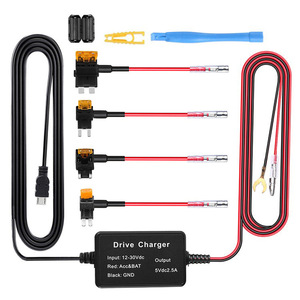 Car Step-down <b>Cable</b> 12V/24V to 5V Dash Cam Parking Monitoring Step-down <b>Cable</b> Car Power <b>Cable</b> Direct Sale L194 - Product Image 6