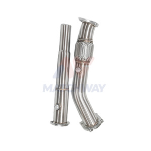 Tuberías <span class=keywords><strong>de</strong></span> <span class=keywords><strong>Escape</strong></span> Turbo Downpipe MATCHWAY para VW Golf Jetta Beetle MK4 GTI Bora GTI AUDI TT A3 <span class=keywords><strong>Seat</strong></span> <span class=keywords><strong>Leon</strong></span> Skoda Octavia 1.8T - Product Image 1