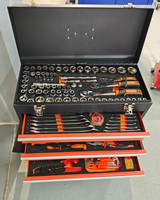Coffret à outils professionnel portable 408 pièces à trois tiroirs, haute qualité, tiroirs robustes, perceuses électriques manuelles, hexagones