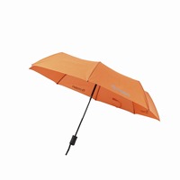Parapluie pliant automatique 3 sections en pongée 190T 21 pouces*8k, avec cadre métallique et poignée en caoutchouc, idéal pour les promotions de retraite - Vente chaude