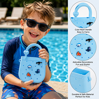 Sac à main en silicone DIY pour filles, mignon sac à bandoulière pour enfants avec décorations détachables, mini sac à bandoulière