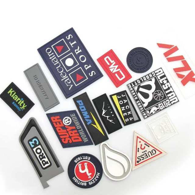 Rubber 3d Silicone Patches Embossed Logo Transparent Tpu Repair Earphone Hole Clothing Patch Label