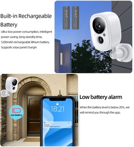 GlomarketTuya 3MP WiFWiFi Security <b>Camera</b> with PIR Motion Detection, Two-Way Audio, Cloud 5200mAh Battery for Home Outdoor - Product Image 3