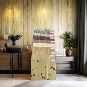 Natural Painting Custom Design Wallpaper Design Bamboo Wall Decor Panel