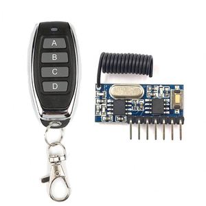 Kit de module de circuit émetteur-récepteur RF 433 MHz avec décodage fixe EV1527, code d'apprentissage 4CH <span class=keywords><strong>et</strong></span> <span class=keywords><strong>antenne</strong></span> - Product Image 1