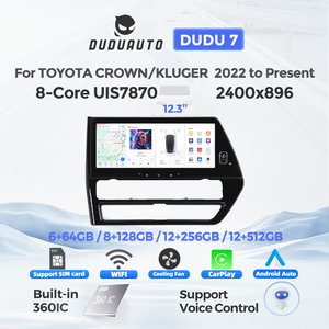 วิทยุติดรถยนต์ DUDUAUTO DUDU7 A7870 AKM7739 VELVET DSP 12+512G QLED สำหรับรถยนต์โตโยต้า RAV4 Wildlander ปี 2020-ปัจจุบัน - Product Image 1