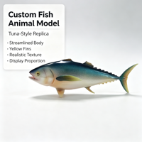 Modèle d'affichage personnalisé de poisson de type thon