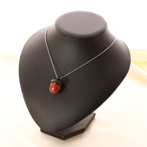 Горячая распродажа, простой деревянный кулон в китайском стиле, регулируемое длинное ожерелье из нержавеющей стали, цепочка, деревянное ожерелье - Product Image 6