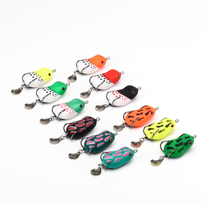 Mini leurres <span class=keywords><strong>grenouille</strong></span> 4cm8g leurre de pêche en plastique souple appâts faits à <span class=keywords><strong>la</strong></span> main 12 couleurs - Product Image 1