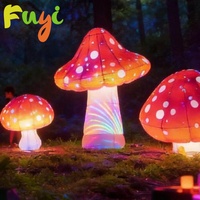 Nouveau modèle de champignon irisé pour fête, ballon miroir gonflable, champignon gonflable géant pour la décoration d'événements