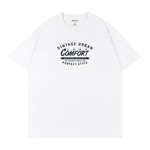 T-shirt en coton noir et blanc pour hommes, manches courtes, taille L, jersey respirant, fabriqué en Chine Q39 - Product Image 3