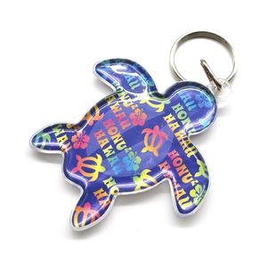 Custom Acrylic <b>Keyring</b> Wholesale Factory Custom Zoo Souvenir Gifts Solid 3D Animal Turtle Custom Acrylic Keychain - Product Image 2