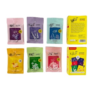 Désodorisant de voiture suspendu écologique Power Pocket Gel, parfum longue durée, élimination des odeurs, parfum naturel - Assortiment de 6 - Product Image 5