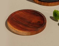 Ensemble de sous-verres ronds en bois d'acacia écologique de haute qualité, modernes, pour la cuisine, la décoration de la maison, emballés dans un carton, pour toutes les tasses