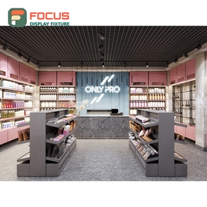 Solución Llave en Mano para Mostrador de Exhibición de Madera Sólida para Tiendas, Diseño Interior para Tiendas de Maquillaje, Directo de Fábrica - Product Image 4