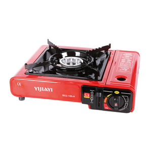 Cuisinière à <span class=keywords><strong>gaz</strong></span> portable en acier inoxydable à 1 brûleur pour camping en plein air allumage électronique carte de marmite cuisinière à <span class=keywords><strong>gaz</strong></span> magnétique transfrontalière - Product Image 1
