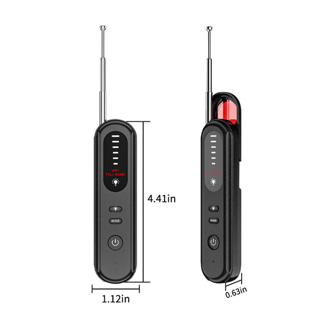 T01 Camera Detector & RF Signal Scanner, Infrared Anti-Spy GPS Locator for Hotel Privacy Protection