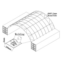 Abri de conteneur d'usine tente de conteneur de 20 pieds 40 pieds Tente de conteneur robuste en PVC en vente Tente de stockage de grande qualité en plein air