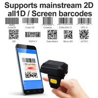 Lecteur de codes-barres annulaire sans fil USB/COM, 300 lectures/secondes, idéal pour entrepôt - Compatible multi-OS, en stock - Vente flash