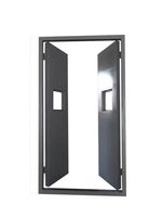 Porte en acier coupe-feu de 30 minutes en Chine, véritable porte coupe-feu cotée, bâtiment commercial, portes d'entrée en acier utilisées par hôtel, mins-180