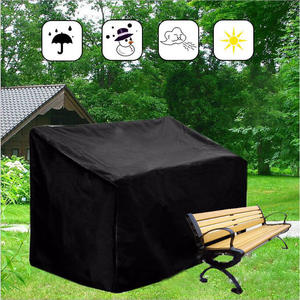 Housse de protection pour banc d'extérieur 190x66x89cm en tissu Oxford, anti-poussière, imperméable, pour meubles de jardin et de terrasse - Product Image 1