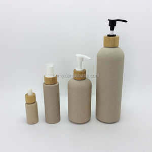 ขวดพลาสติกจากฟางข้าวสาลี ขนาด 100 มล. 250 มล. 400 มล. 500 มล. เป็นมิตรกับสิ่งแวดล้อม รีไซเคิลได้ ยั่งยืน สำหรับ<span class=keywords><strong>แชมพู</strong></span>และโลชั่นบำรุงผิว - Product Image 4