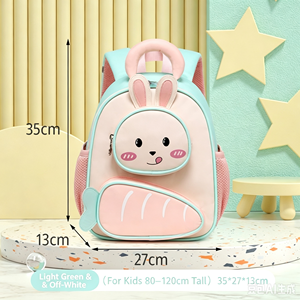 Sac à dos maternelle en forme de lapin mignon, cartable souple pour enfants, sac d'école pour élèves de maternelle, logo personnalisé OEM ODM disponible - Product Image 3