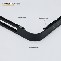Écran publicitaire LED personnalisé, cadre en aluminium extrudé, profil anodisé, usinage CNC, pliage, fabricant OEM ODM