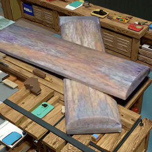 Handcrafted Carved Dyed <b>Bone</b> <b>Knife</b> <b>Handle</b> Scales Eco-Friendly Natural Craft Custom Size Folk Art Love Design - Product Image 4