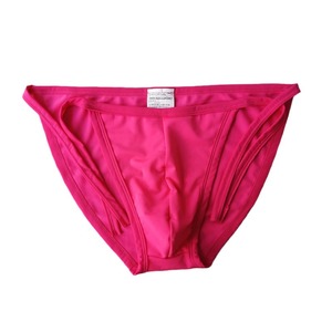 Maillots de bain pour hommes couleur unie, sous-vêtements de plage sexy pour adultes avec cordon de serrage, slip de bain taille basse pour hommes, en stock - Product Image 5