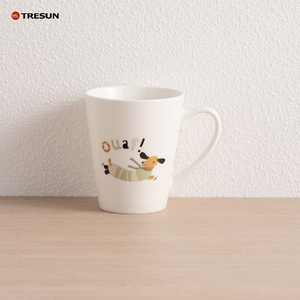 แก้วเซรามิกสีขาว TRESUN ขนาด 11 ออนซ์ สำหรับกาแฟ/ชา  แบบเคลือบพอร์ซเลนสำหรับงานซับลิเมชั่น  ใช้กับเครื่องล้างจานและไมโครเวฟได้ ได้รับมาตรฐาน CE/EU - Product Image 5