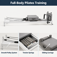 Nouvelle Conception 2026 – Machine de Pilates Reformer Multifonctionnelle Réglable en Alliage d'Aluminium Blanc pour Équipement de Studio à Domicile