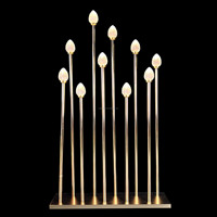 Candélabre en or de luxe 8/10 têtes de boule à bulles pièce maîtresse de Table de mariage de haute qualité feux de route pour passerelle électronique