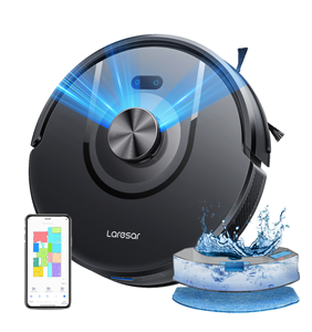 Aspirateur robot Q8 2-en-1 avec navigation LDS, serpillière humide et sèche, nettoyage automatique intelligent pour hôtel et maison, filtre, batterie - Product Image 1