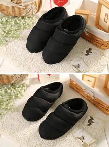 Comfortable Memory Foam Women's Winter Super Warm Camping Indoor Quilted <strong>Down</strong> <strong>Slippers</strong> for Men - Product Image 6