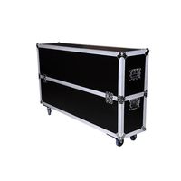 Boîte de protection d'écran TV personnalisée 45 55 65 75 pouces avec flight case en éponge EVA intégrée et boîte en alliage d'aluminium