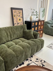 Modern Fabric Sectional <b>Sofa</b> With Tufted Back And Padded Arms For <b>Living</b> <b>Room</b> - Product Image 6