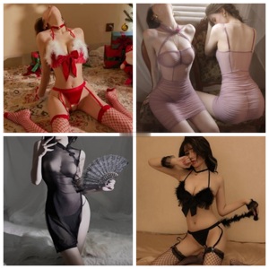 <span class=keywords><strong>Abbigliamento</strong></span> per Adulti da Coniglietta Cosplay, Set di Lingerie Erotica Sexy da <span class=keywords><strong>Donna</strong></span> con Reggiseno Aperto sul Davanti e Mutandine - Product Image 5