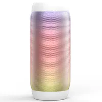 2021 New Products Unlimited Luminous Fashion Speaker Cylinder Dazzling Color Subwoofer Audio Tf Card Wireless Sound Speaker