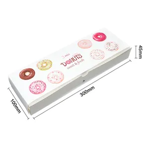 Оптовая продажа, Индивидуальная коробка с логотипом Printon для печенья, мини-пончик, упаковочная коробка для пончиков