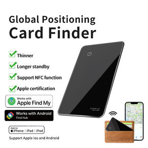 MFI IOS 안드로이드 구글 무선 충전식 분실 방지 카드 위치 추적기 노인 지갑 수하물 GPS 트래커 장치 카드 찾기 - Product Image 1