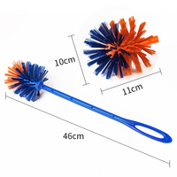 Brosse de nettoyage de toilettes à manche long en plastique, haute efficacité, prix bas, vente en gros, directement de l'usine