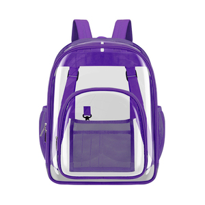 Nhiệm Vụ Nặng Nề Màu Đen Trong Suốt Ba Lô Cho Các Trường Học Lớn Xem Thông Qua Ba Lô Rõ Ràng Bookbag Cho Sinh Viên Làm Việc Du Lịch - Product Image 3