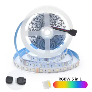 China Manufacturer RGBIC Led Strip Lights RGB Multicolor led 5050 5 IN 1 RGB Led Rope Light 24v Led Strip Light RGBYW Led Strip