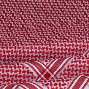 Wholesale Oman Men Red Arab Arafat Scarf Shemagh 100% Cotton Shemagh