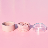 Nouveau style unique mignon boule ronde forme 7g rose coloré hydratant baume à lèvres conteneur pot rouge à lèvres tube conteneur pour les enfants