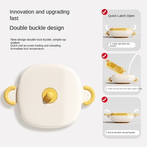 Tazón de Silicona para Bebé, Ecológico, Libre de BPA, con Succión y Aislamiento Térmico PPSU, Vajilla Infantil Resistente a Caídas, Venta al Por Mayor - Product Image 4
