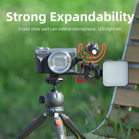 Support d'extension universel KingMa avec 3 ports pour griffe porte-accessoires et vis 3/8'' et 1/4'' pour appareils photo reflex numériques et accessoires DJI