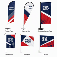 Drapeau personnalisé en forme de plume, bannière publicitaire promotionnelle, impression recto-verso, enseignes pour événements professionnels en plein air, jardins