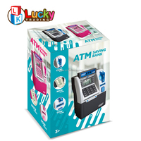 Lucky Toys Electronic Savings Safe Machine Box Tirelire ATM améliorée pour de l'argent réel pour les enfants